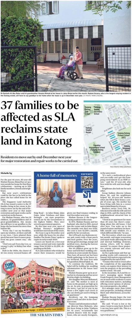 37 families in Katong to move out of state land by end of 2020 for restoration and repair works