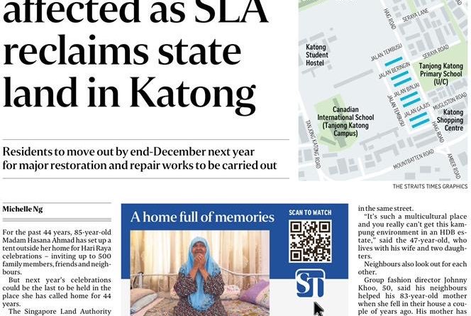 37 families in Katong to move out of state land by end of 2020 for restoration and repair works