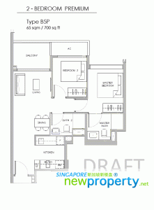 Juniper Hill Floor Plan 2 Bdrm