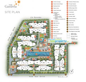 The Gazania Site Plan