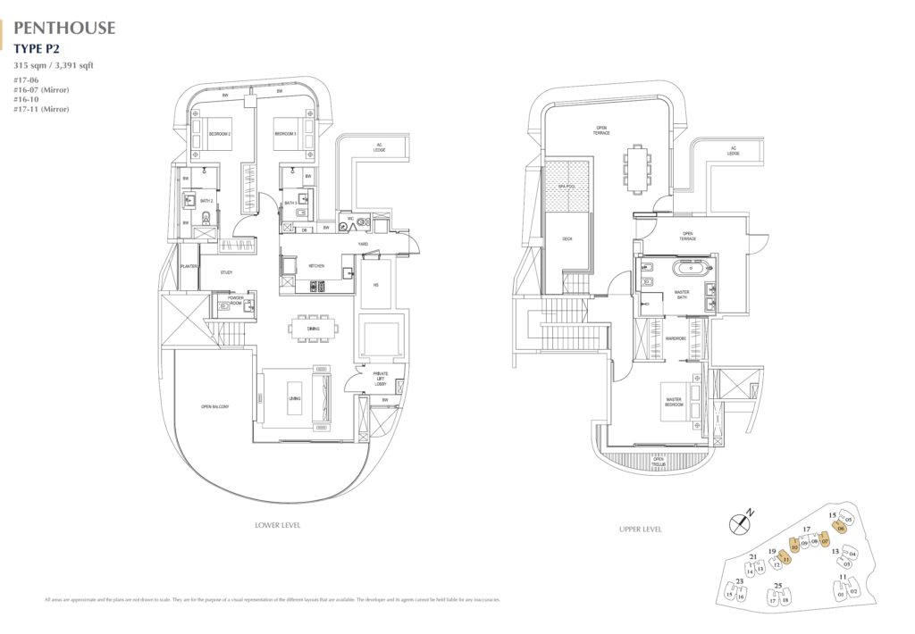 Cape Royale Floor Plan - 3Bdrm +Study-P2