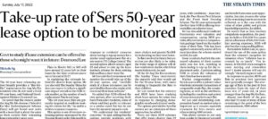 Take-up rate of Sers 50-year lease option to be monitored