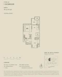 Hill House Floor Plan-1 Bdrm-A1