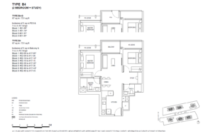 The Continuum Floor Plan - 2 Bedroom + Study - B4-G