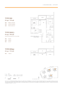 2 Bedroom + Study B3S(p)