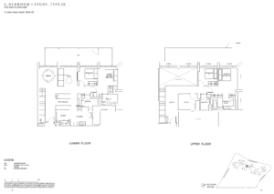 The Reserve Residences Floor Plan - 4 Bdrm+Study