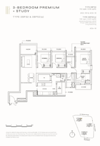 Pinetree Hill Floor Plan - 3 Bedroom + Study Premium - Type - 3BPS2(a)