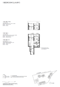 Grand Dunman Floor Plan - 1 Bedroom - Type - 1BR 1