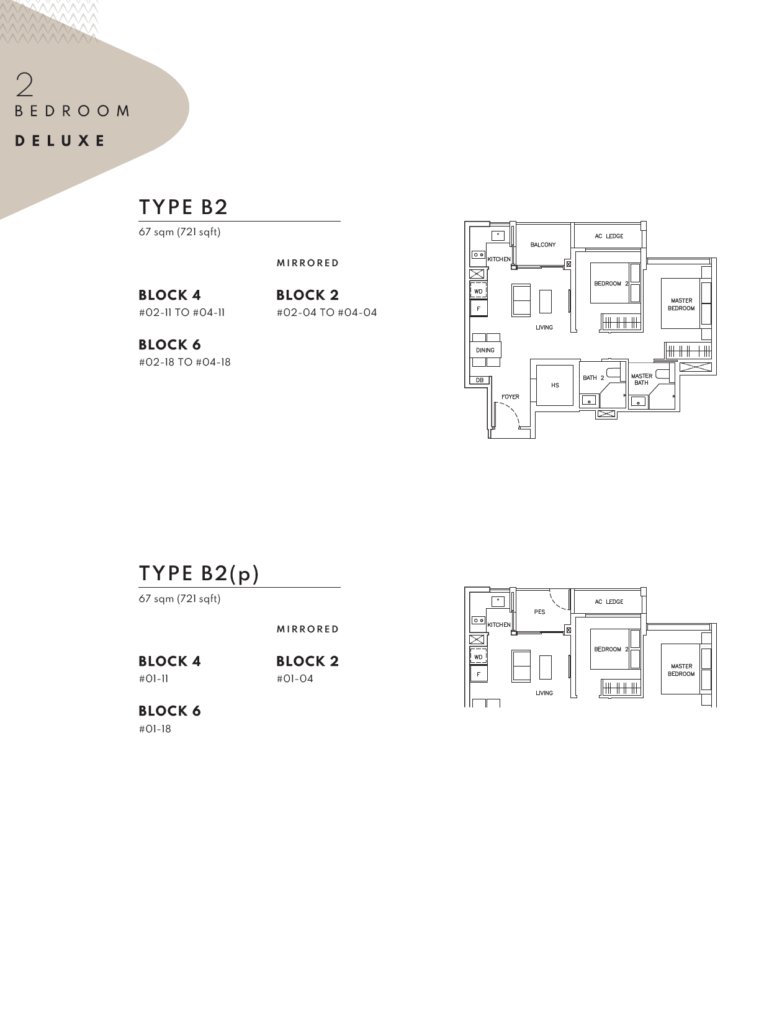 The Arden Floor Plan - 2 Bedroom Deluxe - B2