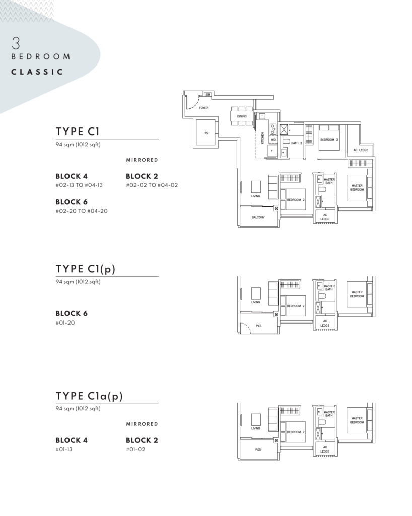 The Arden Floor Plan - 3 Bedroom Classic - C1a(p)