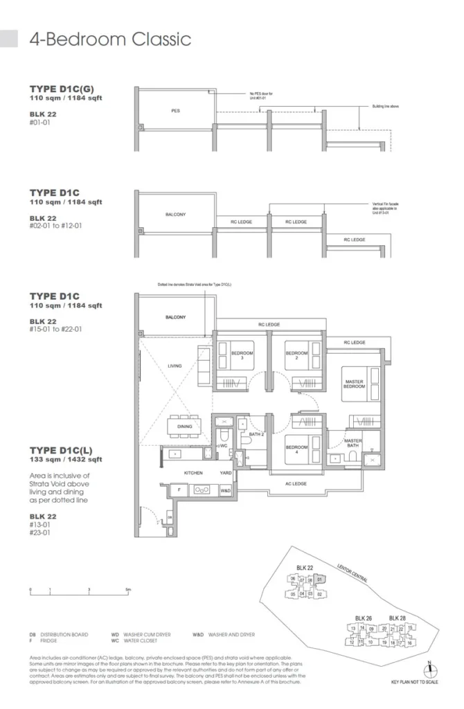 Hillock Green Floor Plan - 4 Bedroom Classic - Type-D1C(L)