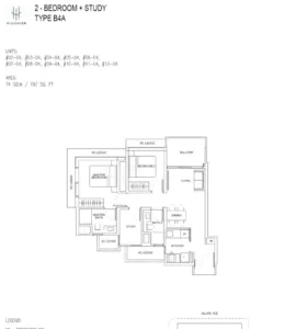 2 Bdrm+S - B4A