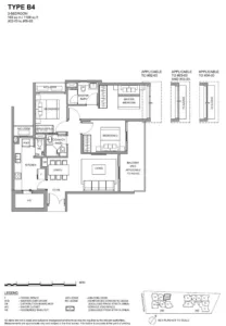 The Hillshore Floor Plan - 3Bdrm-Type-B4