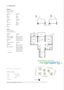 Lentor Mansion Floor Plan - 2-Bdrm-B1