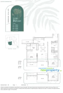 Mattar Residences Floor Plan - 2 Bedrm Dual Key