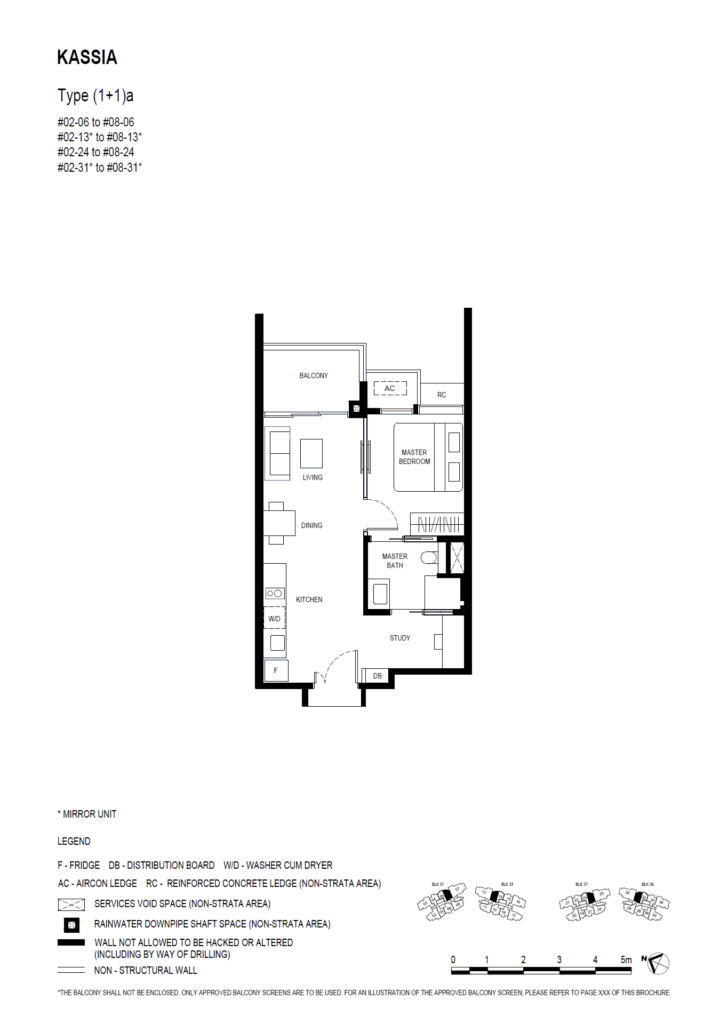 1 Bdrm+S (1 1)a