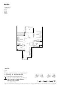 Kassia Floor Plan - 2 Bdrm (2)a1