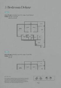 Sora Floor Plan - 3 Bedroom Deluxe C1-P