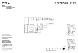 Bagnall Haus Floor Plan - 1 Bdrm Flexi - A1