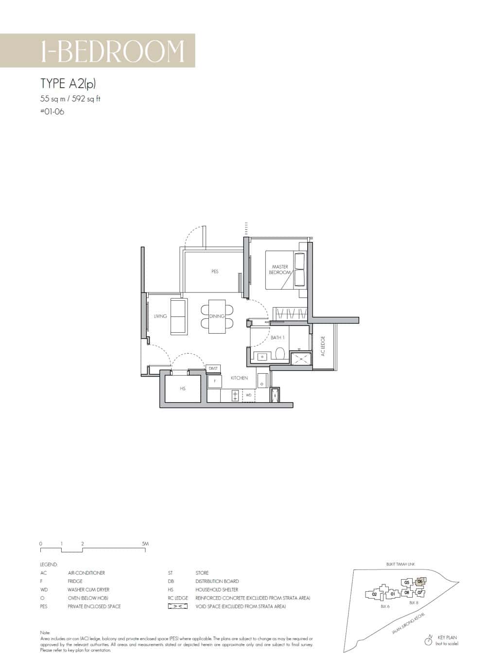 8@BT Floor Plan - 1Bdrm-A2(p)