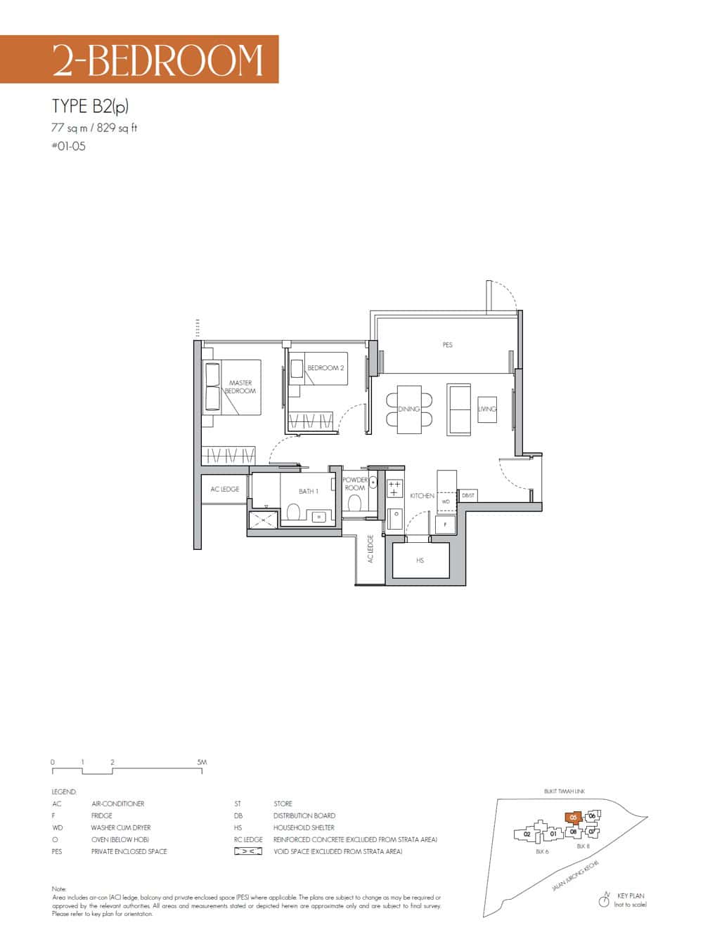 8@BT Floor Plan - 2Bdrm-2(p)