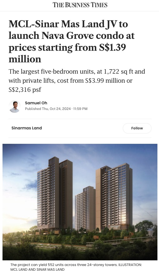 https://www.businesstimes.com.sg/property/mcl-sinar-mas-land-jv-launch-nava-grove-condo-prices-starting-s1-39-million