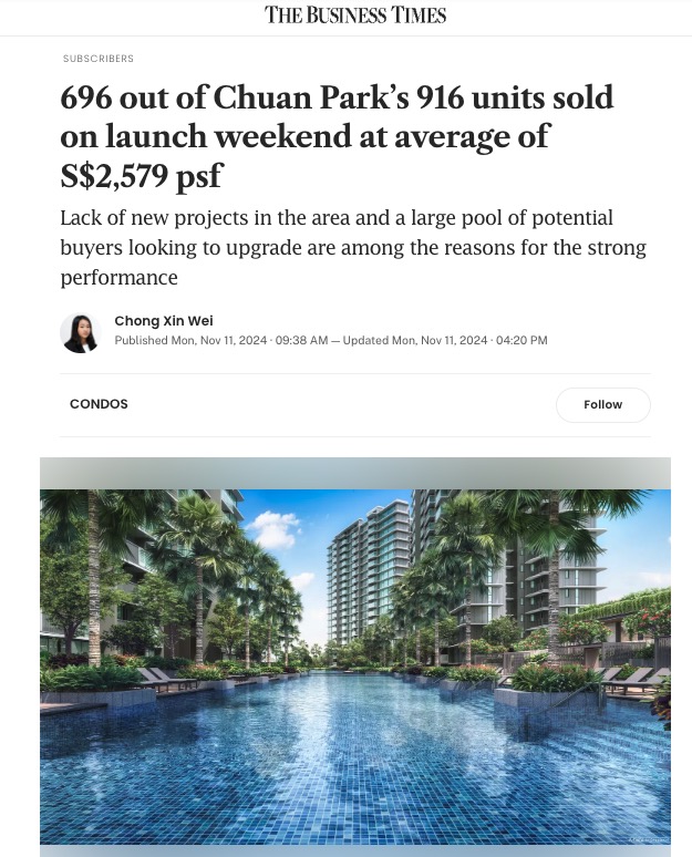 The Chuan Park News Article