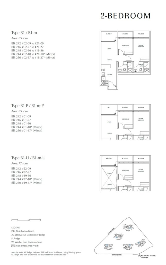 Chuan Park Floor Plan - 2 Bdrm - B1-m-U