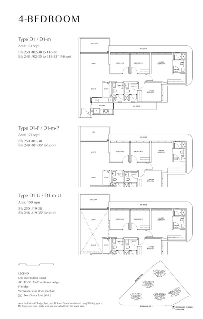 Chuan Park Floor Plan - 4 Bdrm - D1-U