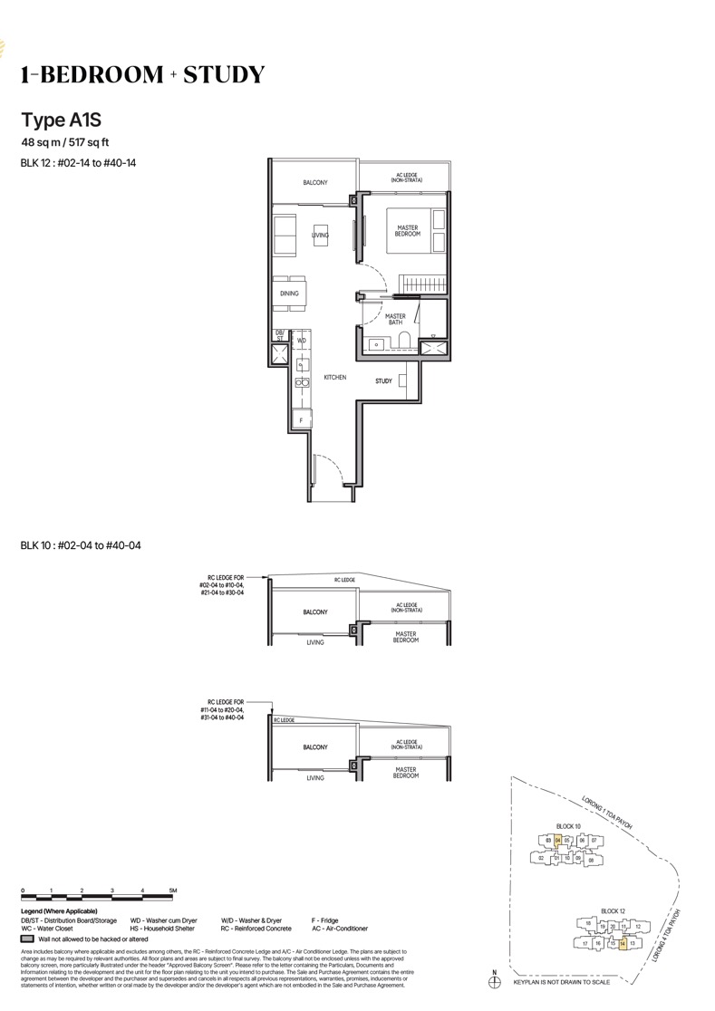 1 Bdrm+S - A1S