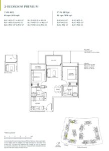 Parktown Residence Floor Plan - 2 Bdrm Premium - BP2